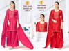 Sharlin By Tunic House Chinon Wholesale Kurti With Bottom Dupatta In India